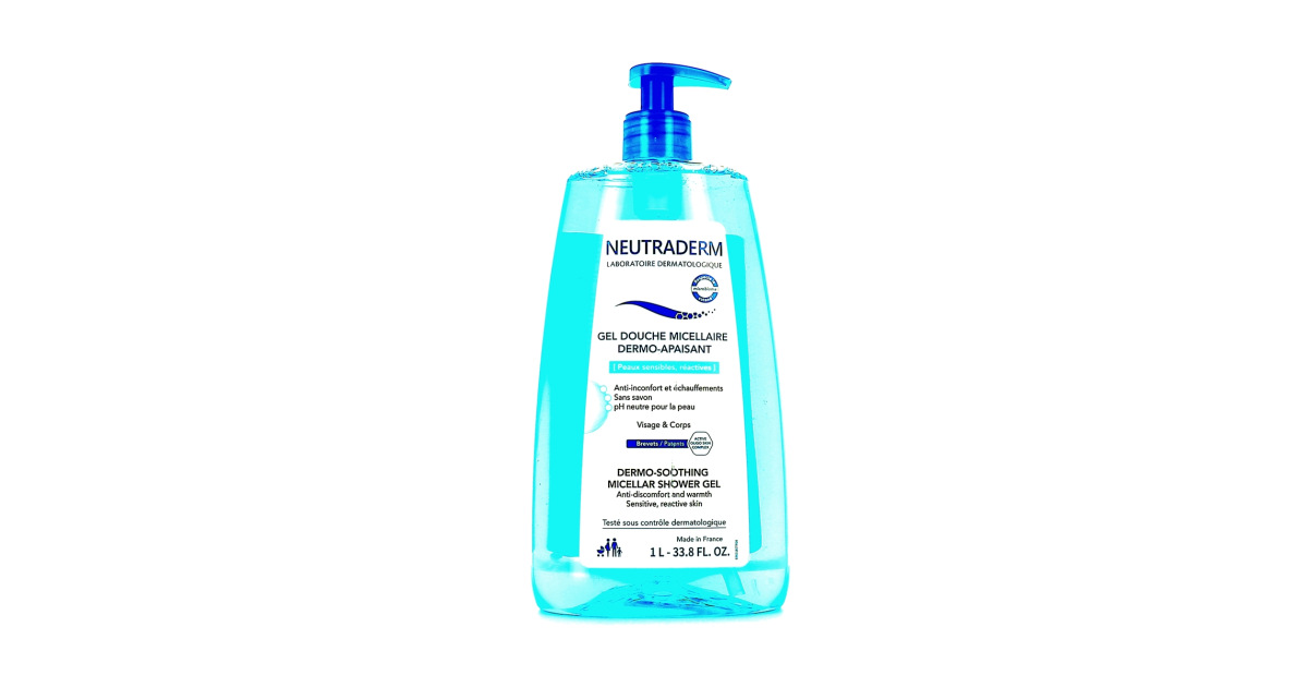 Le gel douche micellaire Neutraderm est un soin lavant