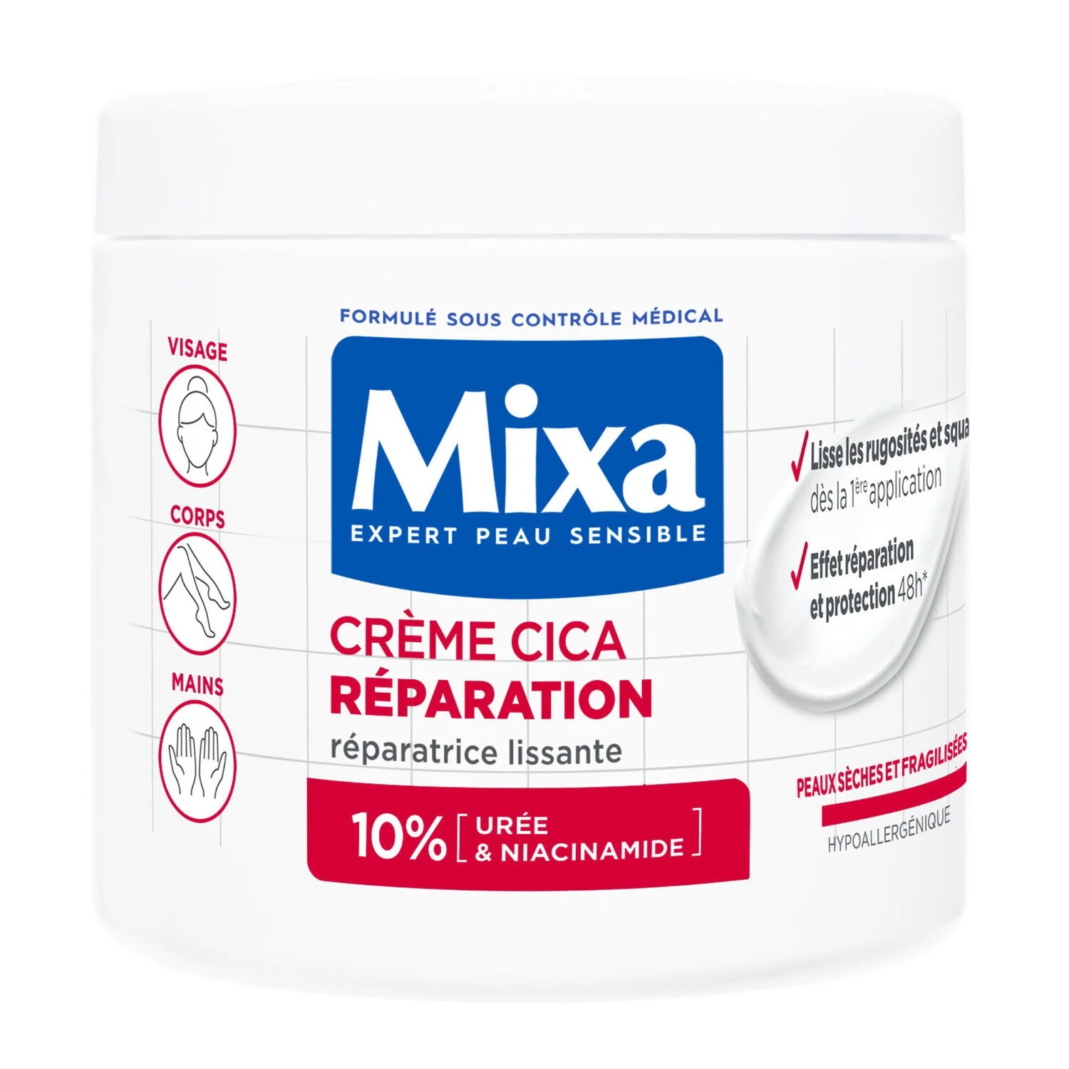 Mixa Crème Cica Reparation - 400 ml