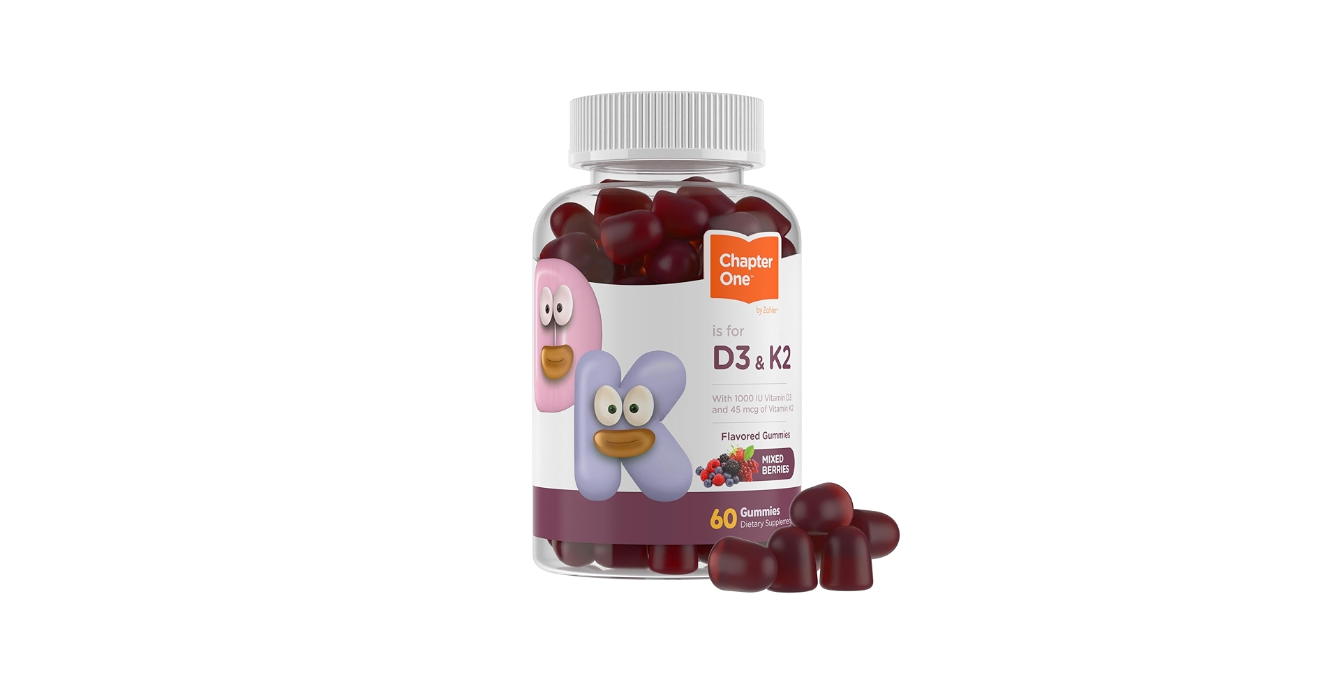 Zahler Chapter One Vitamin D3 K2 Gummies