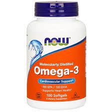 NOW OMEGA 3 FISH OIL 100 SOFTGELS