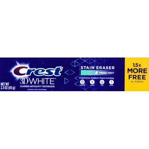 Crest 3D White Fluoride Toothpaste - Fresh Mint