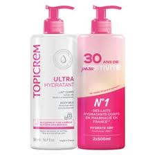 Topicrem Ultra-Hydratant Lait Corps Lot de 2 x 500 ml