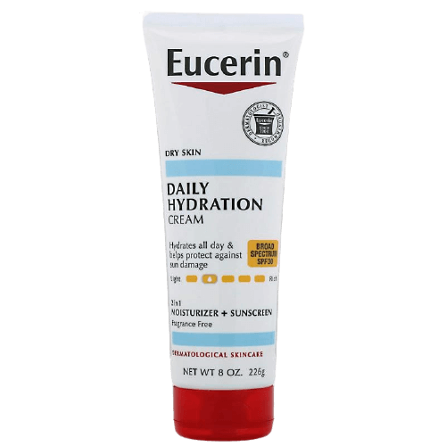 EUCERIN DAILY HYDRATATION BROAD SPECTRUM SPF 30 SUNSCREEN BODY CREAM