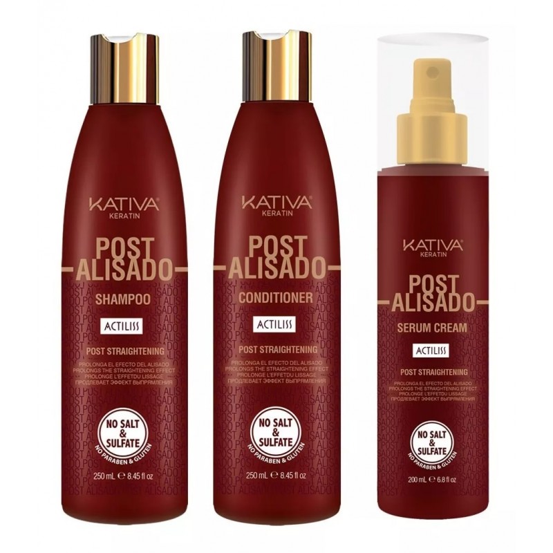 Post Alisado Kativa shampoo conditinner