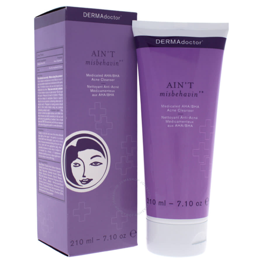 DERMADOCTORAint Misbehavin Medicated AHA/BHA Acne Cleanser by DERMAdoctor for Women - 7.1 oz Cleanser