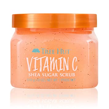 Tree Hut Shea Sugar Scrub Vitamin C, 500g, Ultra Hydrating &amp; Exfoliating Scrub for Nourishing Essential Body Care