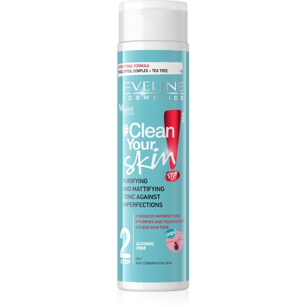EVELINE clean you skin purifying tonic against imperfections 225ML