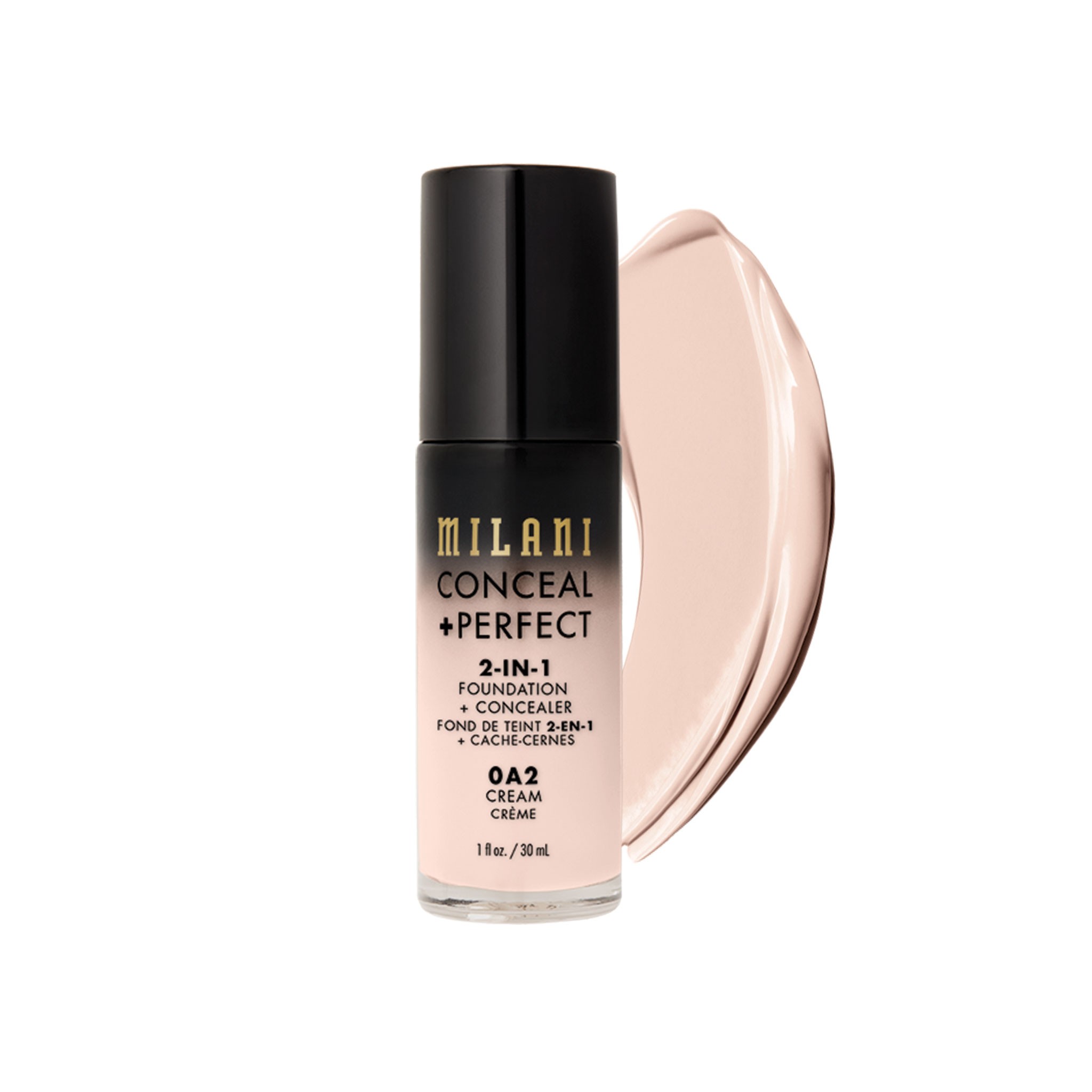 Milani Conceal + Perfect 2-in-1 Foundation + Concealer - Cream 0A2