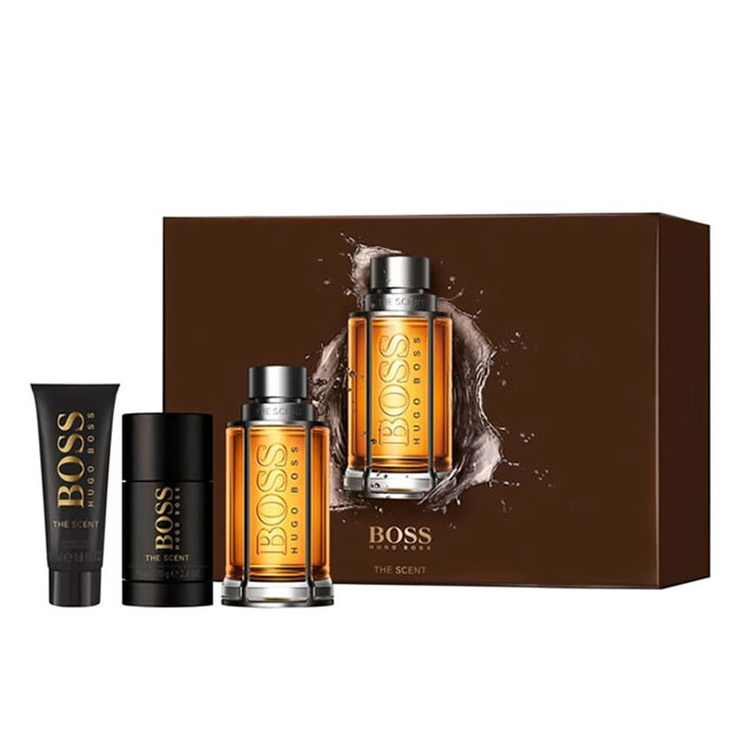 Hugo Boss The Scent Eau De Toilette Spray 100ml Set 3 Pieces