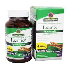 NATURE ANSWER  LICORICE 450MG VEGETARIAN CAPSULES